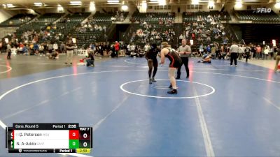 285 lbs Cons. Round 5 - Quade Peterson, Minnesota State Moorhead vs Nathan Agudzi-Addo, Barton