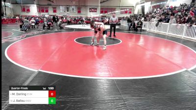 120 lbs Quarterfinal - Miles Darling, Essex Tech/Masco Co-Op vs Jason Ballou, Andover