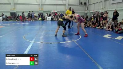 131 lbs Semifinal - Charlotte Kershisnik, EP Rattlers vs Sienna Sanborn, Pursuit