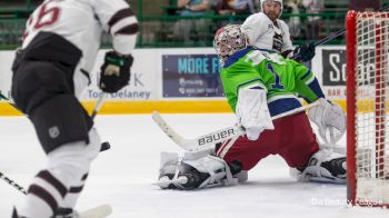 Minnesota Golden Gophers' Connor Kurth Tips A Perfect Goal Upstairs