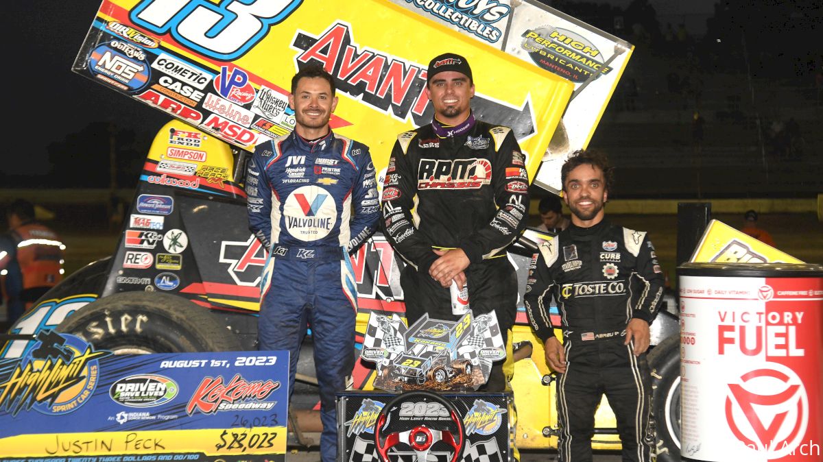 Justin Peck Bests Kyle Larson For High Limit Sprint Win At Kokomo Speedway