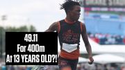 13-Year-Old Clocks 49.11 For 400m AAU Junior Olympics Age Group Record