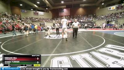 2A 175 lbs Quarterfinal - Kaden Turner, Millard vs Deegan Hill, Gunnison Valley