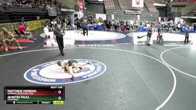 70 lbs Champ. Round 2 - Quintin Faull, California vs Matthew Moreno, Hawkeye Wrestling Club