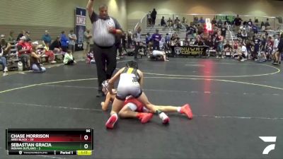 96 lbs Quarterfinals (8 Team) - Chase Morrison, Ares Black vs Sebastian Gracia, Indiana Outlaws