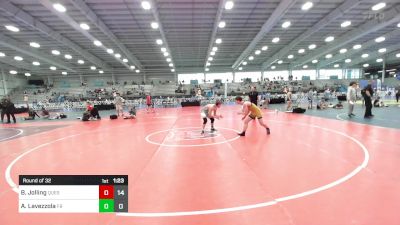 126 lbs Round Of 32 - Brady Jolling, Quest School Of Wrestling Gold vs Anthony Lavezzola, Flickr Boyz