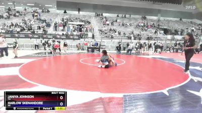 66 lbs Semifinal - Janiya Johnson, TN vs Harlow Skenandore, WI