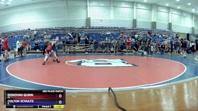 92 lbs 3rd Place Match - Donovan Quinn, MI vs Colton Schultz, IL