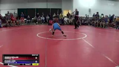 71 lbs Semis & 3rd Wb (16 Team) - Jhakai Roller, Tennessee vs Evann Linn, Minnesota Blue