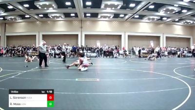 144 lbs Round Of 16 - Lucques Sorenson, Yucaipa Thunder WC vs Ryland Moss, Lions WC