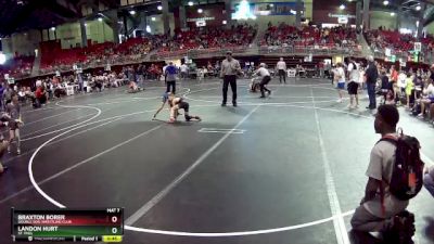 60 lbs Cons. Round 4 - Braxton Borer, Double Dog Wrestling Club vs Landon Hurt, St. Paul