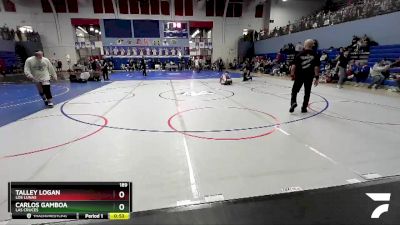 189 lbs Semifinal - Carlos Gamboa, Las Cruces vs Talley Logan, Los Lunas