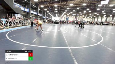 180 lbs Round Of 32 - Benjamin Rutherford, RI vs AKEEM Mitchell, NM