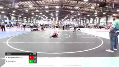 138 lbs Rr Rnd 2 - Ryan Klingensmith, All American Wrestling Club vs Nathan Stone, Felix Wrestling Academy Black