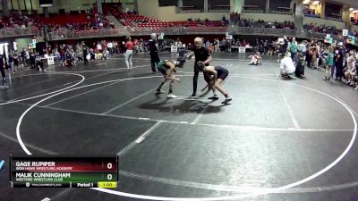 90 lbs Cons. Round 1 - Gage Rupiper, Iron Hawk Wrestling Academy vs Malik Cunningham, Westside Wrestling Club