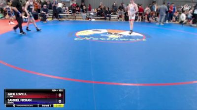 102 lbs Cons. Semi - Jack Lovell, COWA vs Samuel Moran, NWWC