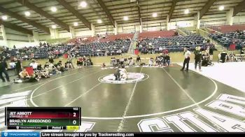 102 lbs Finals (2 Team) - Braelyn Arredondo, Idaho 2 vs Jet Abbott, Utah Gold