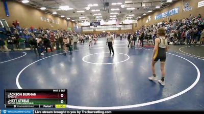 88 lbs Cons. Round 4 - Jackson Burman, Wasatch vs Jhett Steele, Payson Pride Wrestling