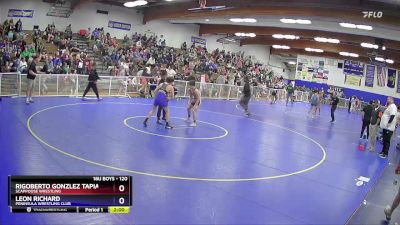 120 lbs Champ. Round 1 - Rigoberto Gonzlez Tapia, Scappoose Wrestling vs Leon Richard, Peninsula Wrestling Club