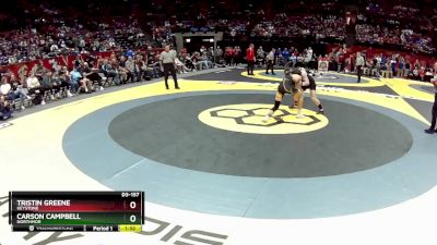 D3-157 lbs Semifinal - Carson Campbell, Northmor vs Tristin Greene, Keystone