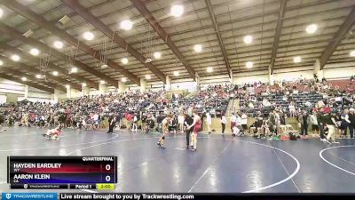 120 lbs Quarterfinal - Hayden Eardley, WY vs Aaron Klein, CA