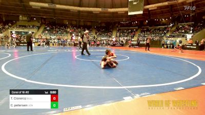 55 lbs Consi Of 16 #2 - Thomas Cisneroz, BullTrained vs Cayden Petersen, Lions Wrestling Academy