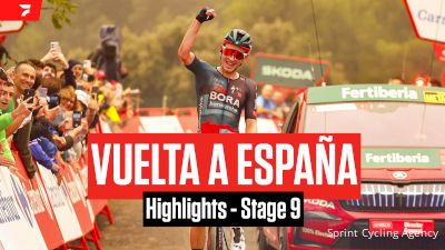 Highlights: 2023 Vuelta a España Stage 9 - Crosswinds, Primoz Roglic Time Grab