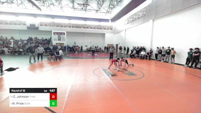 113 lbs Round Of 16 - Carter Johnson, Tyngsborough/Dracut vs Noah Price, Duxbury