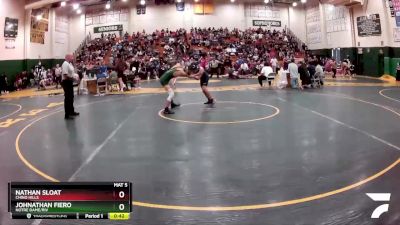 106 lbs Cons. Round 2 - Johnathan Fiero, Notre Dame/Riv vs Nathan Sloat, Chino Hills