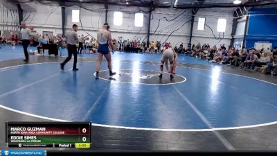 Elite 174 lbs Cons. Round 3 - Eddie Simes, Wisconsin-La Crosse vs Marco Guzman, North Iowa Area Community College