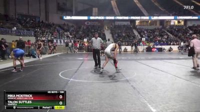 138 lbs Quarterfinal - Mika McKitrick, Wildcat Wrestling Club vs Talon Suttles, Winfield