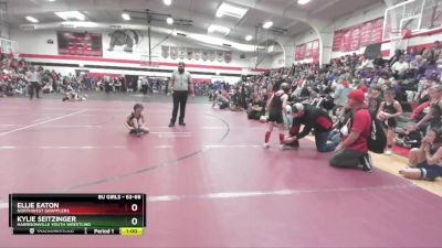 63-68 lbs Round 2 - Ellie Eaton, Northwest Grapplers vs Kylie Seitzinger, Harrisonville Youth Wrestling