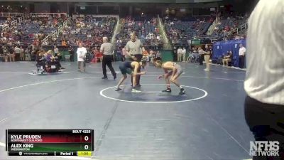 4A 106 lbs Cons. Round 2 - Kyle Pruden, Northwest Guilford vs Alex King, Weddington