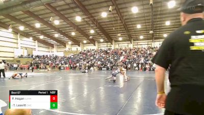 95 lbs Semifinal - Taegan Leavitt, Champions Wrestling Club vs Peyton Hogan, Uintah Jr High Wrestling