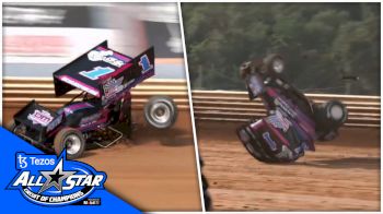 Hunter Schuerenberg Loses Wheel, Flips During Tuscarora 50 Time Trials At Port Royal Speedway