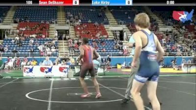 106 lbs round-2 Sean DeShazer Kansas vs. Luke Kirby Idaho