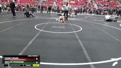 49 lbs Cons. Round 4 - Charly Beard, Kansas Young Guns Wrestling Cl vs Waylon McCrackin, Victory