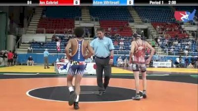 94 lbs round-2 Jon Gabriel Pennsylvania vs. Adam Whitesell Maryland