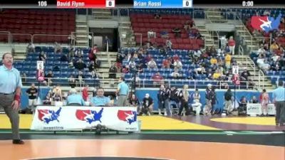 106 lbs round-3 David Flynn Minnesota vs. Brian Rossi Illinois
