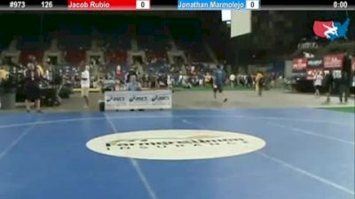 126 lbs round-3 Jacob Rubio Texas vs. Jonathan Marmolejo Illinois