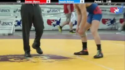 138 lbs round-3 Connor Myers Michigan vs. Joseph Nelson Wisconsin