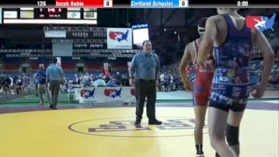 126 lbs round-4 Jacob Rubio Texas vs. Cortland Schuyler Pennsylvania