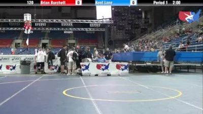 120 lbs round-5 Brian Burchett Washington vs. Kent Lane Pennsylvania