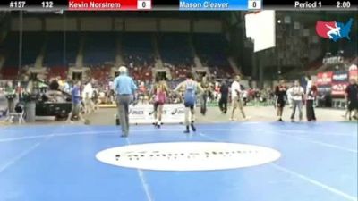 132 lbs round-1 Kevin Norstrem Florida vs. Mason Cleaver Michigan