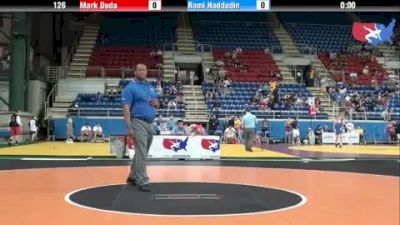 126 lbs round-2 Mark Duda Illinois vs. Rami Haddadin Utah