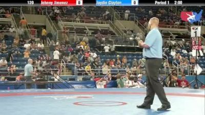 120 lbs round-6 Johnny Jimenez Illinois vs. Jaydin Clayton Missouri