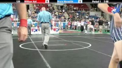 120 lbs round-4 William Koll New York vs. Bryce Meredith Wyoming