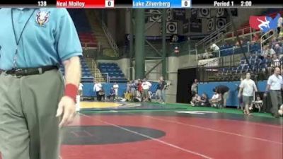 138 lbs round-4 Neal Molloy Indiana vs. Luke Zilverberg Minnesota