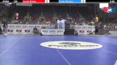 126 lbs round-6 Jacob Rubio Texas vs. Fredy Stroker Iowa