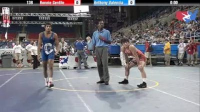 138 lbs round-6 Ronnie Gentile New Jersey vs. Anthony Valencia California